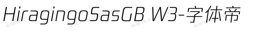 HiragingoSasGB W3字体转换